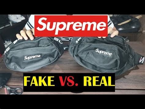 supreme waist bag original vs fake|is a supreme bag genuine.